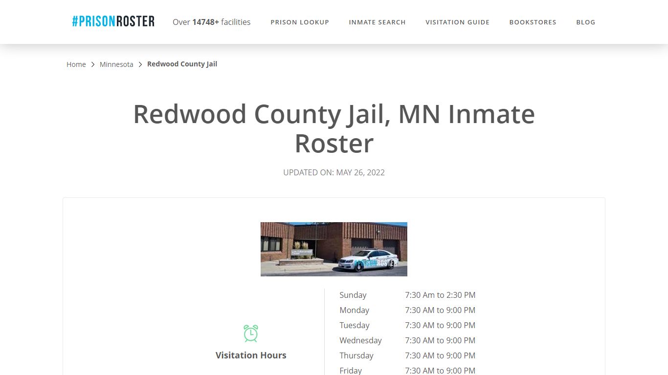 Redwood County Jail, MN Inmate Roster